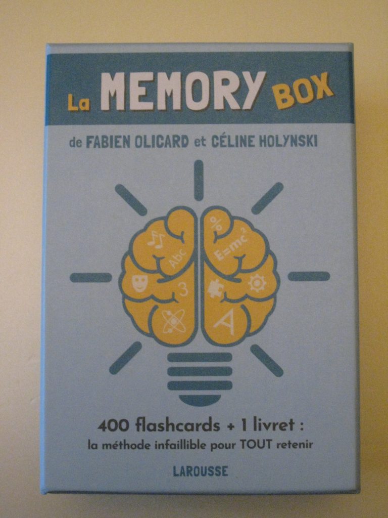 Boite de flashcards La memory box (la méthode infaillible pour tout mémoriser.